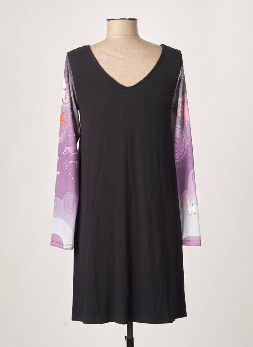 Robe courte noir ANATOPIK pour femme