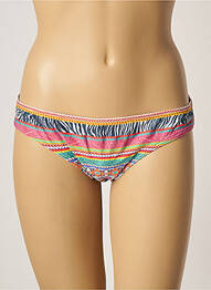 Bas de maillot de bain imprimé fantaisie culotte rose OLYMPIA femme