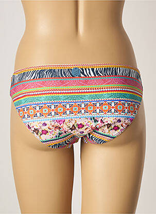 Bas de maillot de bain imprimé fantaisie culotte rose OLYMPIA femme