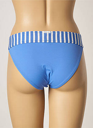Bas de maillot de bain tissage satiné culotte bleu LIDEA femme