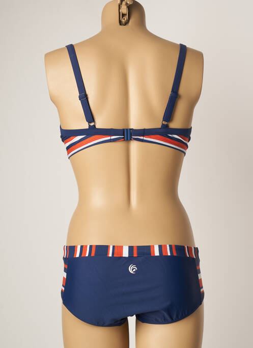 Maillot de bain 2 pièces bleu OLYMPIA pour femme