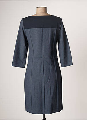 Robe courte manches longues manches longues bleu MAE MAHE femme