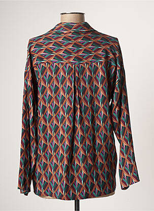 Blouse imprimé fantaisie manches longues vert LE PETIT BAIGNEUR femme
