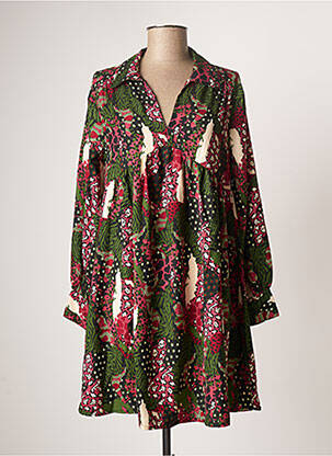 Robe courte vert AN' GE pour femme