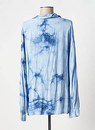 Chemisier coupe droite manches longues bleu ADILYNN femme