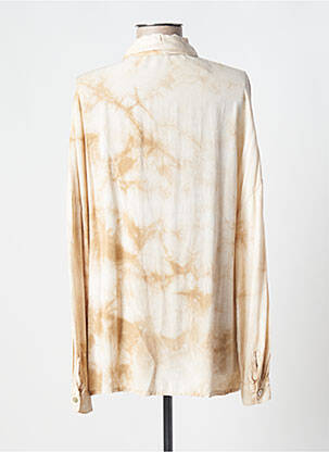 Chemisier coupe droite manches longues beige ADILYNN femme