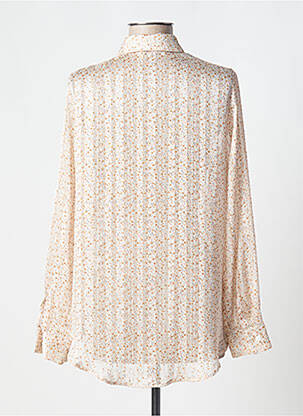 Chemisier coupe fluide manches longues beige JANIS & JOHN femme