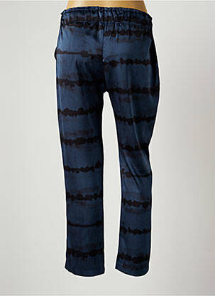Pantalon droit taille élastique taille normale bleu HOLLY & JOEY femme
