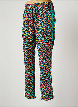 Pantalon droit taille élastique taille normale bleu QUEENIE femme
