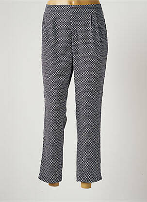 Pantalon droit taille élastique taille normale bleu JANIS & JOHN femme