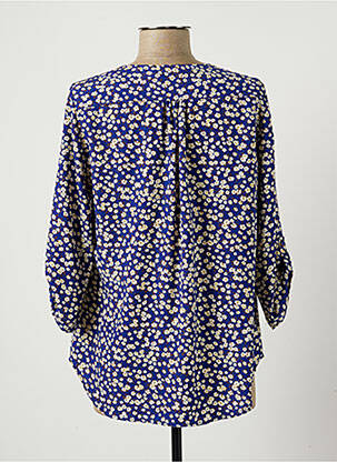 Blouse manches 3/4 manches 3/4 bleu MAMOUCHKA femme