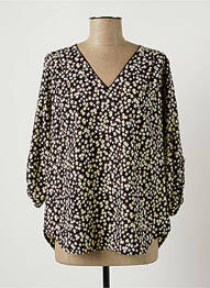 Blouse manches 3/4 manches 3/4 noir MAMOUCHKA femme