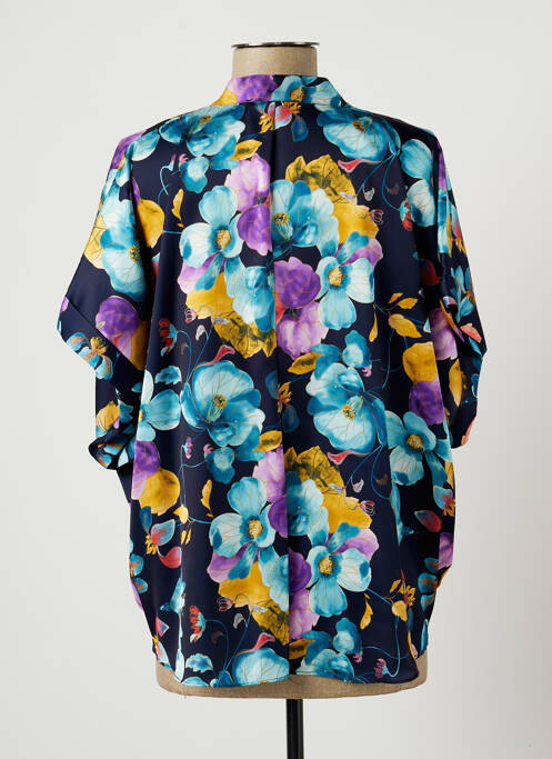 Blouse manches courtes manches courtes bleu SCARLET ROOS femme