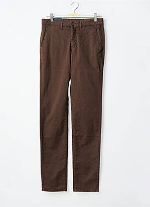 Pantalon chino stretch taille normale marron CAMBRIDGE homme
