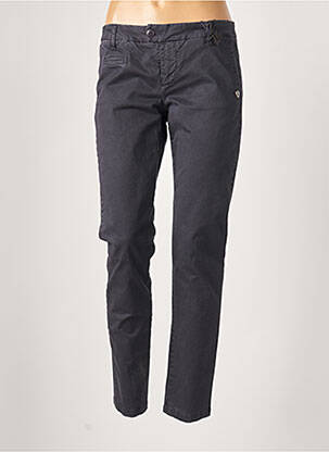 Pantalon chino fermeture zippée sous rabat boutonné taille normale bleu BLAUER femme