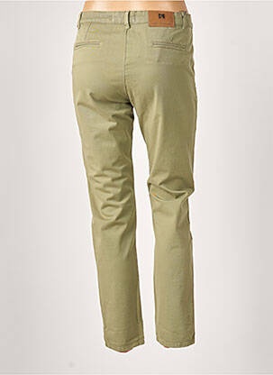 Pantalon 7/8 stretch taille normale vert MENSI COLLEZIONE femme