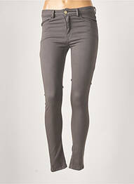 Pantalon slim skinny taille normale gris MANILA GRACE femme