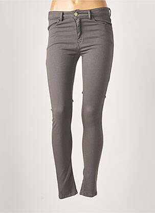 Pantalon slim skinny taille normale gris MANILA GRACE femme