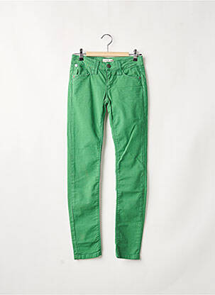 Pantalon 7/8 stretch taille normale vert CHIPIE femme