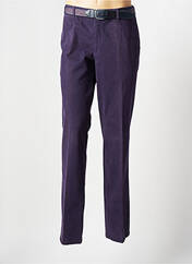 Pantalon chino violet LUIGI MORINI pour homme seconde vue