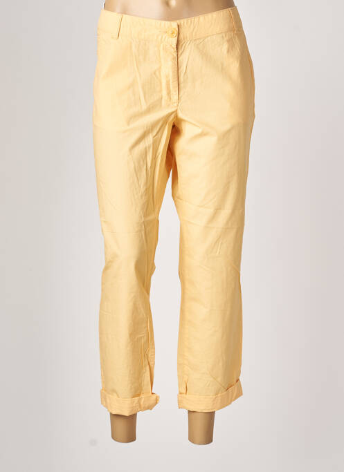 Pantalon chino jaune SISLEY pour femme