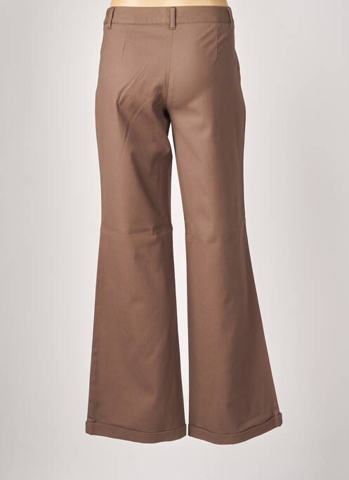 Pantalon large marron SISLEY pour femme