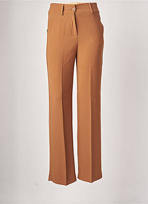 Pantalon chino taille normale taille normale marron SISLEY femme