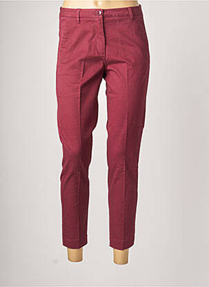 Pantalon chino tissage popeline taille normale rouge SISLEY femme