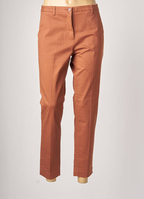 Pantalon chino orange SISLEY pour femme
