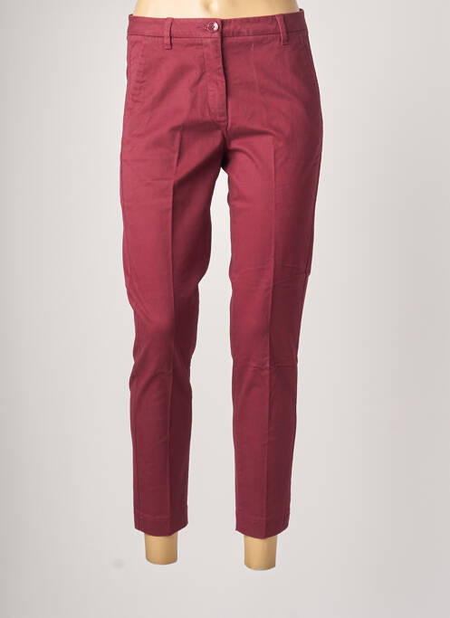 Pantalon chino rouge SISLEY pour femme