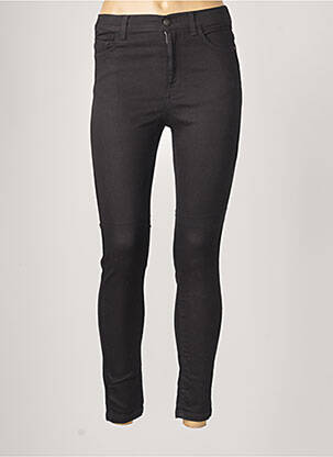 Jeans skinny taille haute taille haute noir SISLEY femme