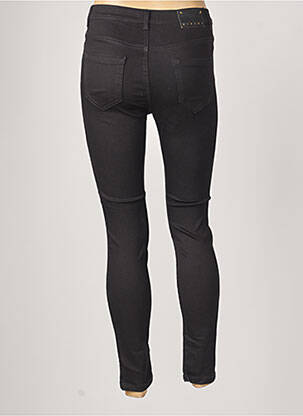Jeans skinny taille haute taille haute noir SISLEY femme