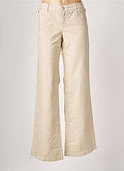 Jeans coupe large beige SISLEY pour femme seconde vue
