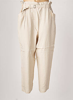 Pantalon large beige SISLEY pour femme