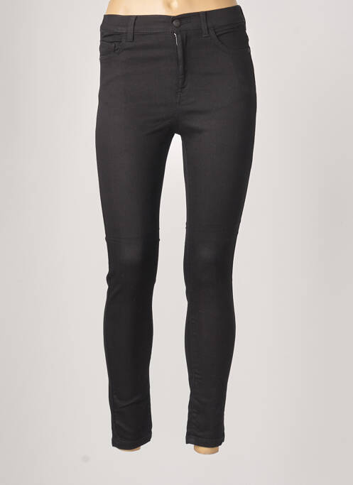 Jeans skinny taille haute taille haute noir SISLEY femme