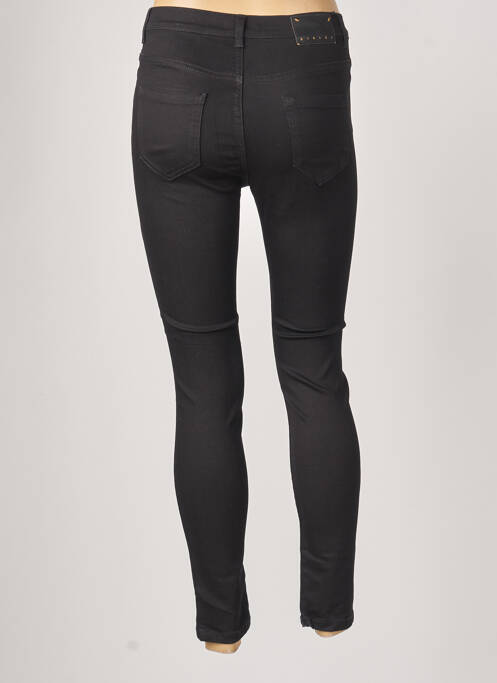 Jeans skinny taille haute taille haute noir SISLEY femme
