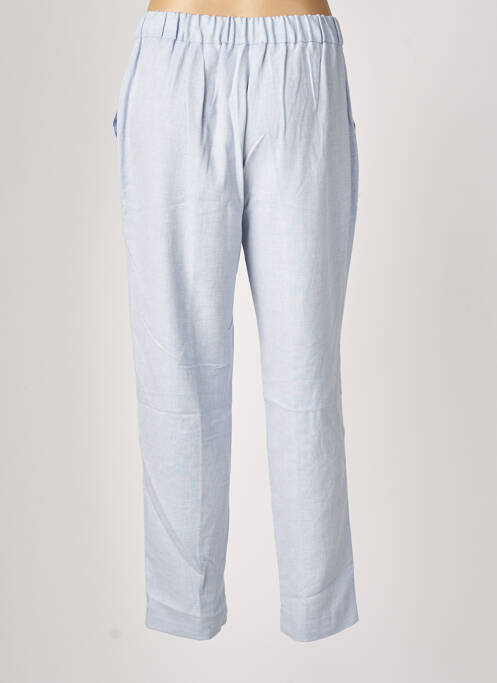Pantalon droit bleu SISLEY pour femme