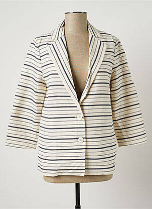 Blazer finition intérieure biaisée beige SISLEY femme