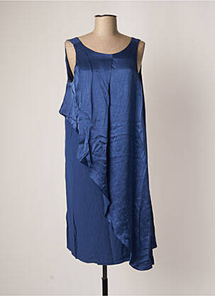Robe mi-longue sans manche sans manche bleu SISLEY femme