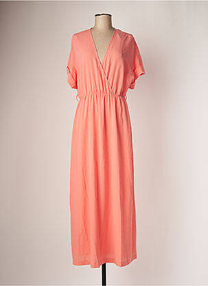 Robe longue orange SISLEY pour femme