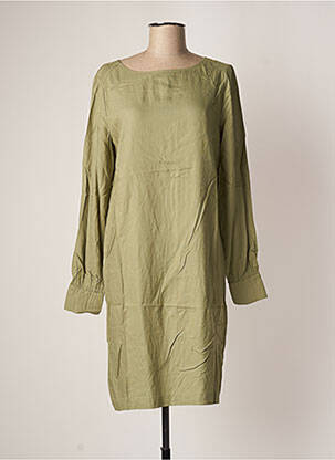 Robe mi-longue vert BENETTON pour femme