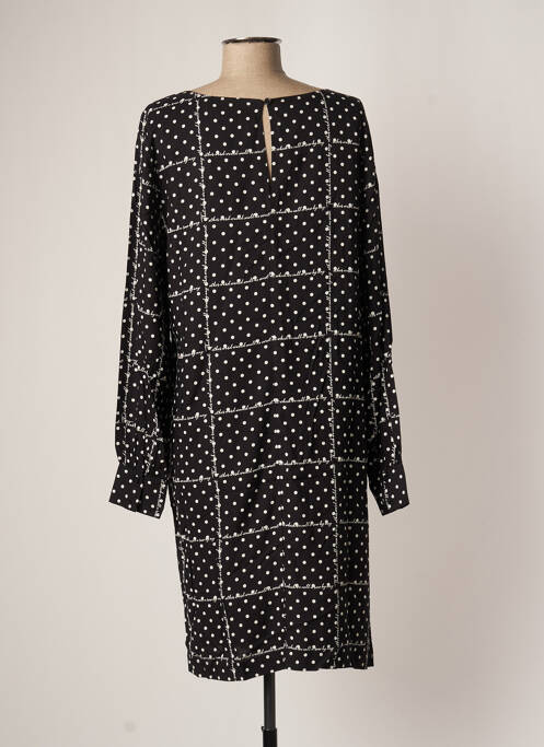 Robe mi-longue noir BENETTON pour femme