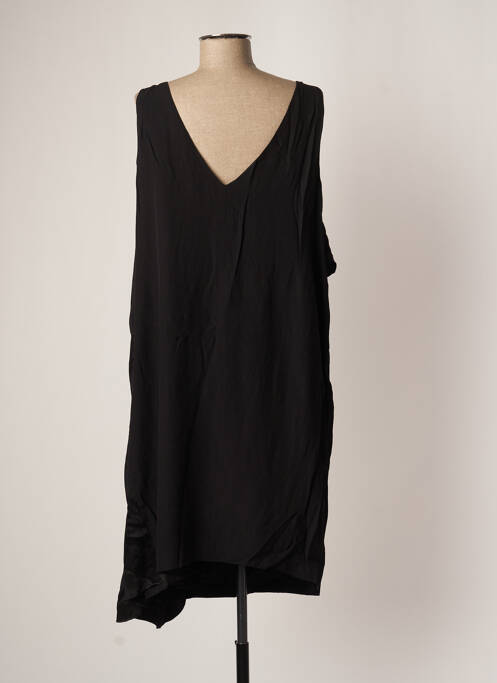 Robe mi-longue noir SISLEY pour femme