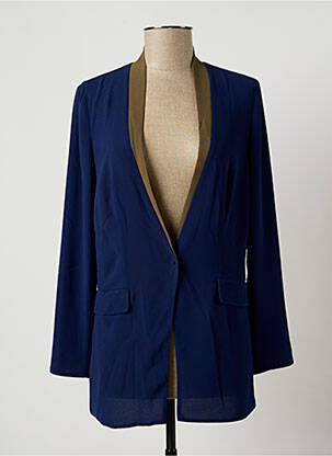 Blazer col châle bleu SISLEY femme