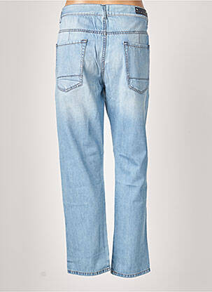 Jeans coupe droite effet usé délavé taille normale bleu SISLEY femme