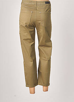 Pantalon 7/8 taille haute taille haute vert BENETTON femme