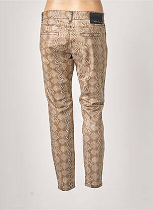 Pantalon slim taille basse taille basse marron SISLEY femme
