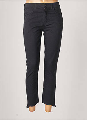 Jeans coupe slim slim taille haute noir SISLEY femme