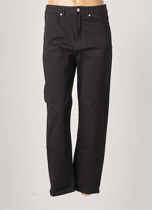 Pantalon droit stretch taille normale noir BENETTON femme