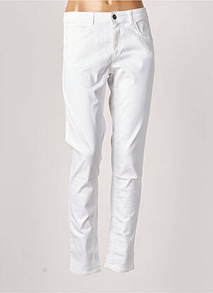 Pantalon slim blanc BENETTON pour femme